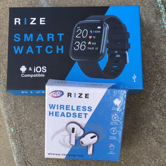 Rize Smart Watch Wireless Headset 